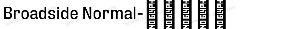 Broadside Normal字体转换